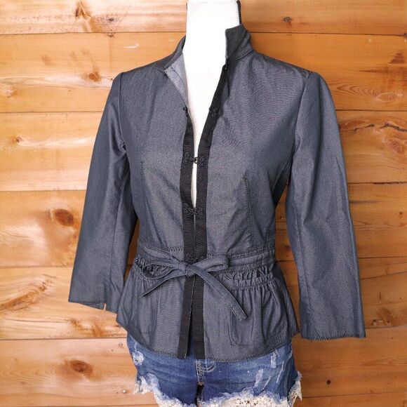 Magaschoni | 3/4 Sleeve Fitted Blazer Jacket 2 - Picture 1 of 6